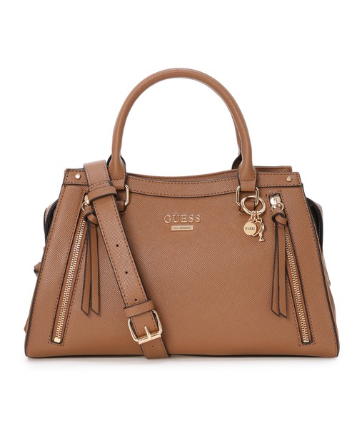 Guess(ゲス)の「WRENLEY Satchel サッチェルバッグ(ショルダーバッグ・レディース・ブラウン/オリーブ/ストーン・ONE SIZE)」の1枚目の写真