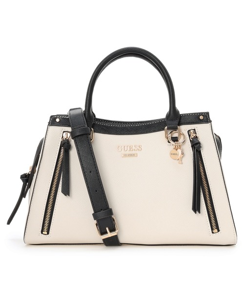 Guess(ゲス)の「WRENLEY Satchel サッチェルバッグ(ショルダーバッグ・レディース・ブラウン/オリーブ/ストーン・ONE SIZE)」の2枚目の写真