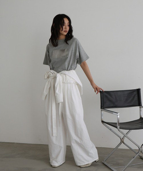 hellam（へラム）の「合繊ツイル スタンドカラージャンプスーツ（つなぎ/オールインワン・レディース・オフホワイト/ブラック/グレイッシュベージュ/ブラウン・FREE）」の6枚目の写真