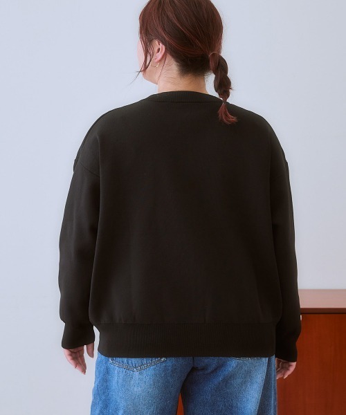 SMILE LAND（スマイルランド）の「＜大きいサイズ＞スポンジニットジップアップカーディガン（カーディガン/ボレロ・レディース・グリーン/ブラック・3L/5L/4L/LL/L）」の10枚目の写真