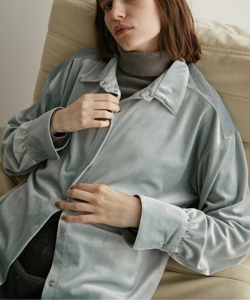 セール】ベロアオーバーシャツ（シャツ/ブラウス）｜LOSCa（ロスカ）の