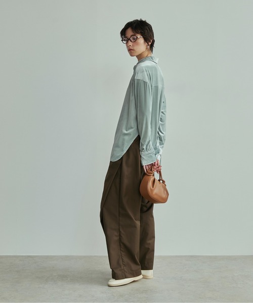 ベロアオーバーシャツ（シャツ/ブラウス）｜LOSCa（ロスカ）の