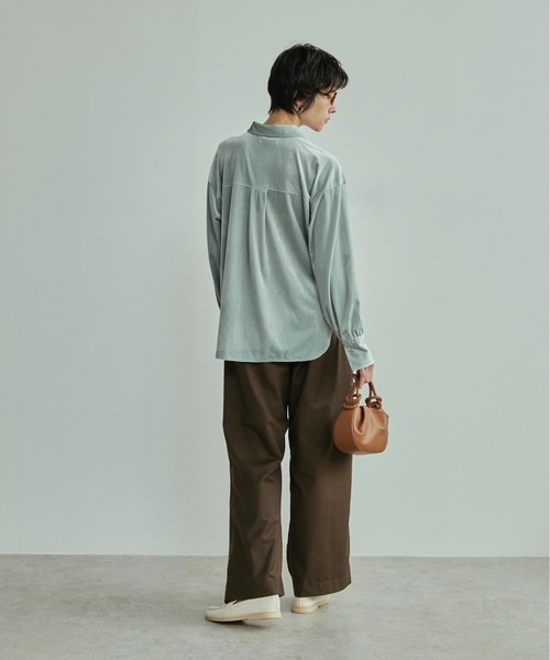 ピサロページ ベロアオーバーシャツ（シャツ/ブラウス）｜LOSCa（ロスカ）の