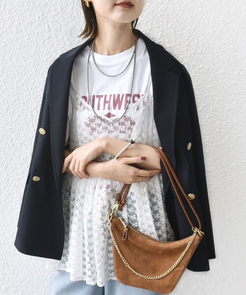 SHIPS（シップス）の「〈手洗い可能〉フラワー チュール 刺繍 チュニック ワンピース（チュニック・レディース・ベージュ/オフホワイト・ONE SIZE）」の14枚目の写真