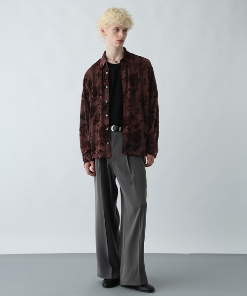 HARE（ハレ）の「ムラゾメブラーシャツ(HARE)（シャツ/ブラウス・メンズ・ブラック/グレー/レッド・FREE）」の11枚目の写真