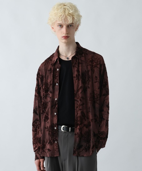 HARE（ハレ）の「ムラゾメブラーシャツ(HARE)（シャツ/ブラウス・メンズ・ブラック/グレー/レッド・FREE）」の17枚目の写真