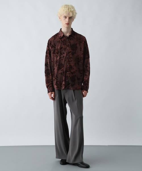 HARE（ハレ）の「ムラゾメブラーシャツ(HARE)（シャツ/ブラウス・メンズ・ブラック/グレー/レッド・FREE）」の9枚目の写真