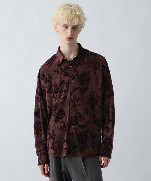 HARE（ハレ）の「ムラゾメブラーシャツ(HARE)（シャツ/ブラウス・メンズ・ブラック/グレー/レッド・FREE）」の18枚目の写真