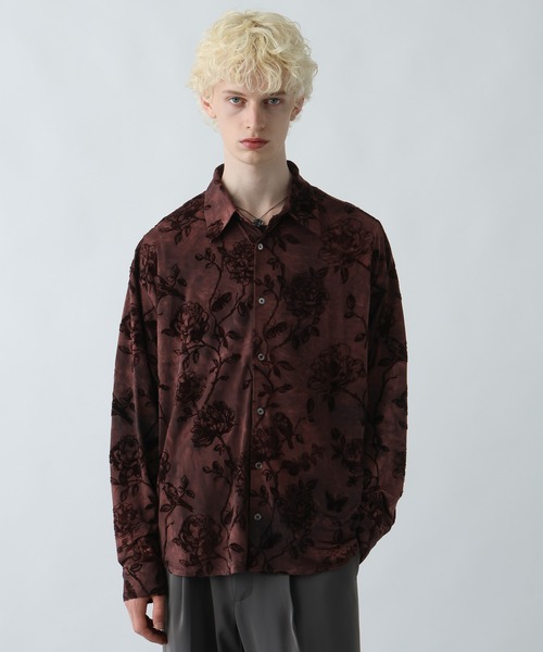 HARE（ハレ）の「ムラゾメブラーシャツ(HARE)（シャツ/ブラウス・メンズ・ブラック/グレー/レッド・FREE）」の19枚目の写真