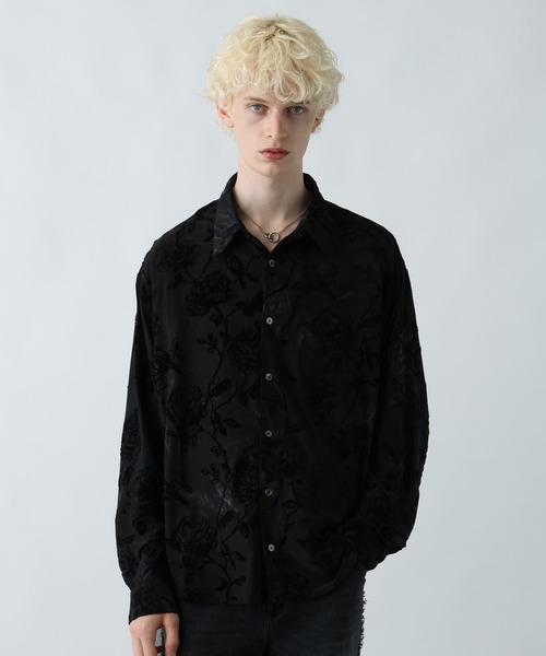 HARE（ハレ）の「ムラゾメブラーシャツ(HARE)（シャツ/ブラウス・メンズ・ブラック/グレー/レッド・FREE）」の12枚目の写真