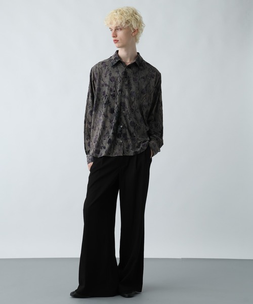 HARE（ハレ）の「ムラゾメブラーシャツ(HARE)（シャツ/ブラウス・メンズ・ブラック/グレー/レッド・FREE）」の7枚目の写真