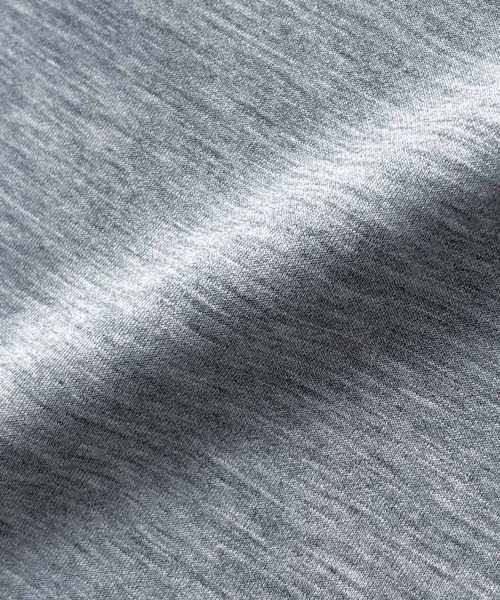 ELFRANK（エルフランク）の「ドライスウェット セットアップ 襟付き スキッパー カットソー クロップドパンツ 2点セット 上下セット（セットアップ・レディース・グレー/オフホワイト・S/M）」の4枚目の写真