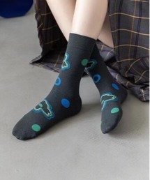 Burner | 【OKUOKU 0909】カラフル ドット 抽象柄ソックス oku-socks-738984993663-3(ソックス/靴下)