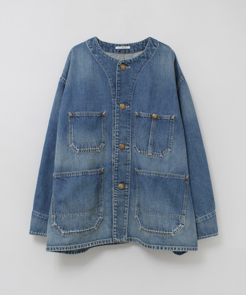 RNA-N（アールエヌエーエヌ）の「J2149 ノーカラービッグカバーオール（カバーオール・レディース・インディゴブルー/ブラック/オリーブ・FREE）」の11枚目の写真