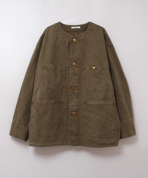 RNA-N（アールエヌエーエヌ）の「J2149 ノーカラービッグカバーオール（カバーオール・レディース・インディゴブルー/ブラック/オリーブ・FREE）」の7枚目の写真