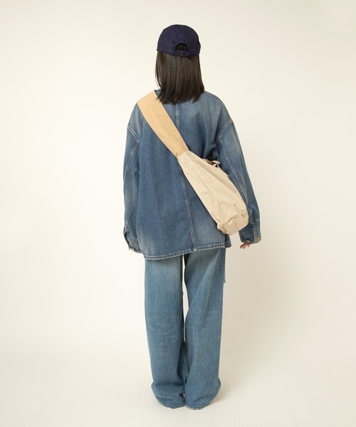 RNA-N（アールエヌエーエヌ）の「J2149 ノーカラービッグカバーオール（カバーオール・レディース・インディゴブルー/ブラック/オリーブ・FREE）」の21枚目の写真