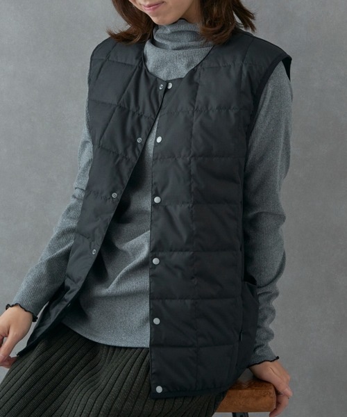 narifuri（ナリフリ）の「【narifuri】TAION サイドポケットインナーベスト NFTA-09（ベスト・レディース・ブラック/カーキ/チャコールグレー・S/M/L/XL）」の2枚目の写真