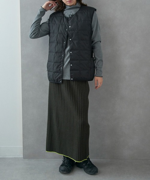 narifuri（ナリフリ）の「【narifuri】TAION サイドポケットインナーベスト NFTA-09（ベスト・レディース・ブラック/カーキ/チャコールグレー・S/M/L/XL）」の18枚目の写真