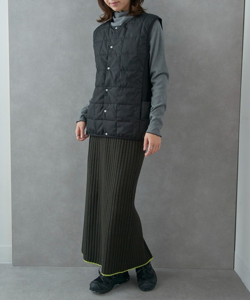 narifuri（ナリフリ）の「【narifuri】TAION サイドポケットインナーベスト NFTA-09（ベスト・レディース・ブラック/カーキ/チャコールグレー・S/M/L/XL）」の19枚目の写真