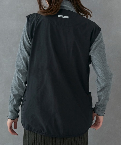 narifuri（ナリフリ）の「【narifuri】TAION サイドポケットインナーベスト NFTA-09（ベスト・レディース・ブラック/カーキ/チャコールグレー・S/M/L/XL）」の17枚目の写真