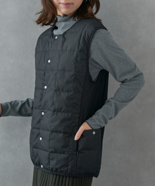 narifuri（ナリフリ）の「【narifuri】TAION サイドポケットインナーベスト NFTA-09（ベスト・レディース・ブラック/カーキ/チャコールグレー・S/M/L/XL）」の14枚目の写真