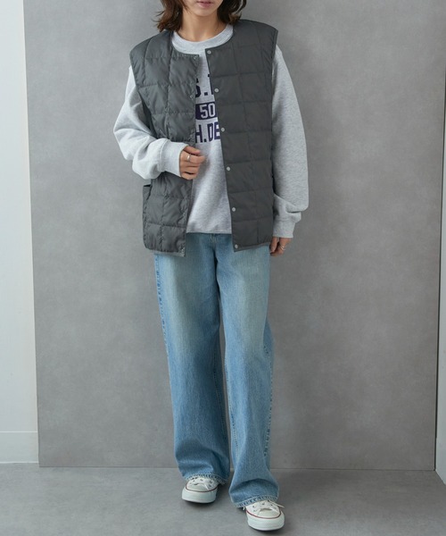 narifuri（ナリフリ）の「【narifuri】TAION サイドポケットインナーベスト NFTA-09（ベスト・レディース・ブラック/カーキ/チャコールグレー・S/M/L/XL）」の11枚目の写真