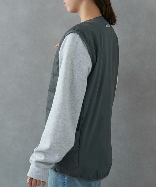 narifuri（ナリフリ）の「【narifuri】TAION サイドポケットインナーベスト NFTA-09（ベスト・レディース・ブラック/カーキ/チャコールグレー・S/M/L/XL）」の9枚目の写真