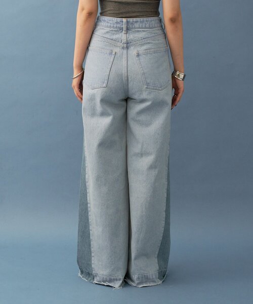 mystic（ミスティック）の「パネル切替デニム（デニムパンツ）」 - WEAR