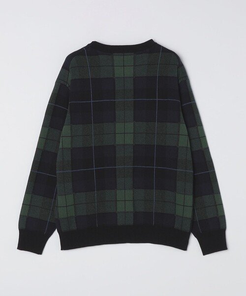 SHIPS（シップス）の「SHIPS: コットン カシミヤ クルーネック SHIPSタータン ニット（ニット/セーター・メンズ・ダークブルー・LARGE/X-LARGE/SMALL/MEDIUM）」の12枚目の写真