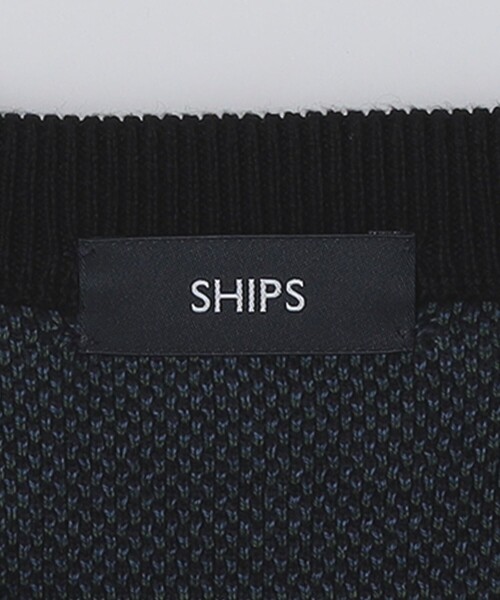 SHIPS（シップス）の「SHIPS: コットン カシミヤ クルーネック SHIPSタータン ニット（ニット/セーター・メンズ・ダークブルー・LARGE/X-LARGE/SMALL/MEDIUM）」の14枚目の写真