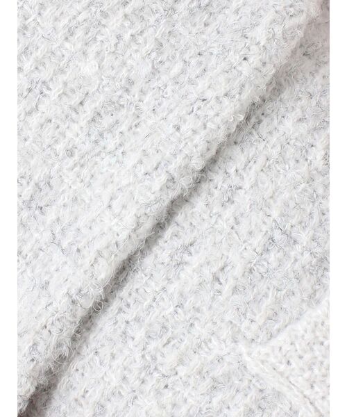 RESEXXY(リゼクシー)の「ノーカラーニットショートジャケット【セットアップ着用可能】(ノーカラージャケット・レディース・グレー/ブラック/ホワイト・FREE)」の16枚目の写真
