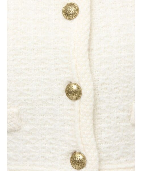 RESEXXY(リゼクシー)の「ノーカラーニットショートジャケット【セットアップ着用可能】(ノーカラージャケット・レディース・グレー/ブラック/ホワイト・FREE)」の19枚目の写真