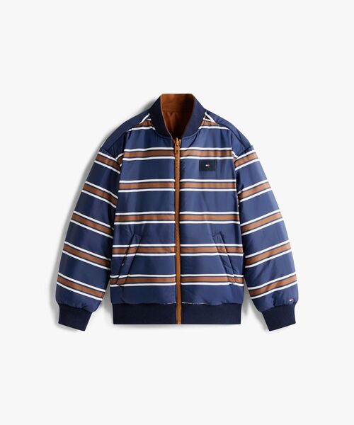 TOMMY HILFIGER（トミーヒルフィガー）の「BOYS リバーシブルボンバージャケット（ブルゾン・キッズ・ブラウン系その他・140cm/160cm/130cm/150cm）」の7枚目の写真