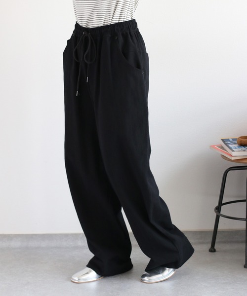 cepo(セポ)の「〈セットアップ対応〉カルゼイージーワイドテーパードパンツ(その他パンツ・レディース・キャメル/ブラック・M)」の12枚目の写真