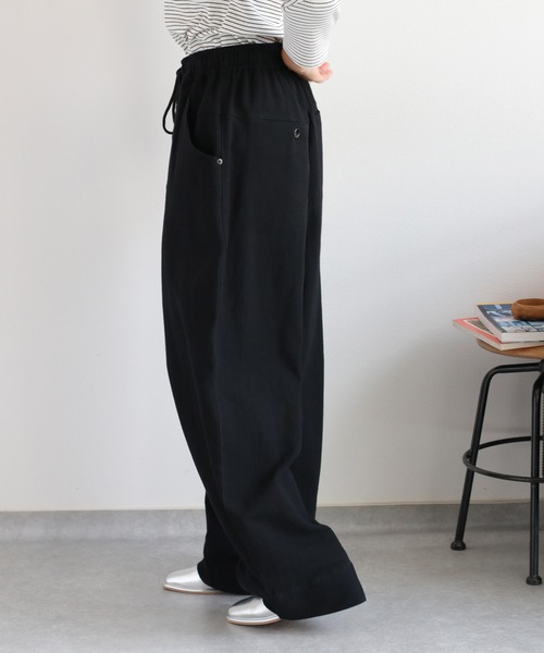 cepo(セポ)の「〈セットアップ対応〉カルゼイージーワイドテーパードパンツ(その他パンツ・レディース・キャメル/ブラック・M)」の13枚目の写真
