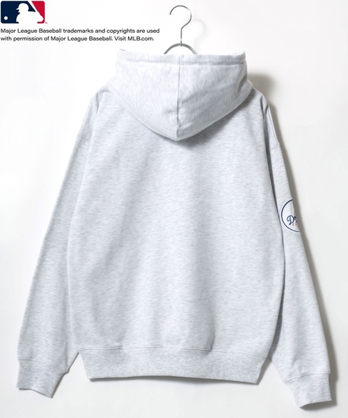 MLB（メジャーリーグベースボール）の「2025AW MLB/メジャーリーグベースボール  オーバーサイズ 裏起毛 ワッペン刺繍 チームロゴ プルオーバーパーカー フーディー レディース メンズ（パーカー・メンズ・アッシュグレー/ブラック/ネイビー/ブラウン・M/L/LL）」の22枚目の写真