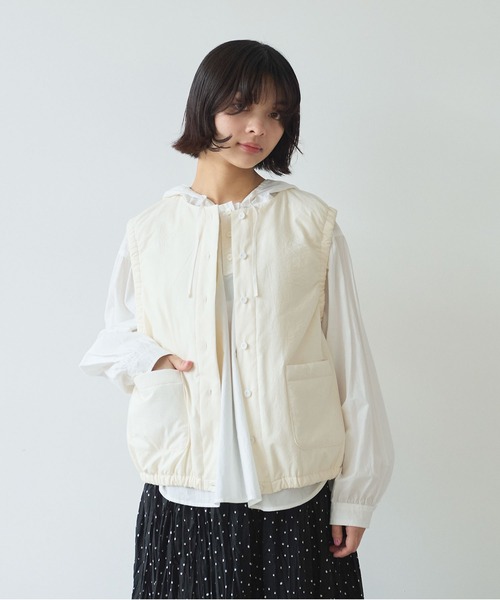 early spring》100/-ブロード EDODAKI 中綿ベスト（ダウンベスト