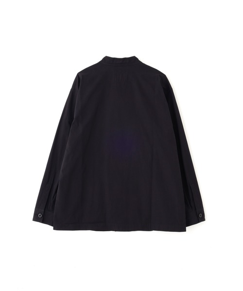 MHL.（エムエイチエル）の「YARN DYED COTTON TWILL BLOUSON（ブルゾン・メンズ・ブラック/ブルー系その他6・LARGE/MEDIUM）」の5枚目の写真