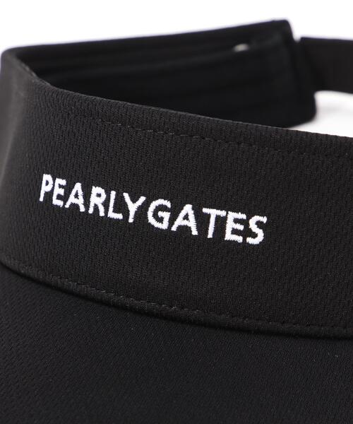 PEARLY GATES(パーリーゲイツ)の「【PEARLY GATES】シンプルツバ長バイザー (UNISEX)(サンバイザー・レディース・ブラック/ベージュ・FREE)」の4枚目の写真