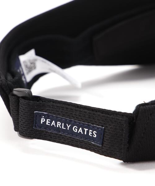 PEARLY GATES(パーリーゲイツ)の「【PEARLY GATES】シンプルツバ長バイザー (UNISEX)(サンバイザー・レディース・ブラック/ベージュ・FREE)」の5枚目の写真
