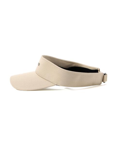 PEARLY GATES(パーリーゲイツ)の「【PEARLY GATES】シンプルツバ長バイザー (UNISEX)(サンバイザー・レディース・ブラック/ベージュ・FREE)」の9枚目の写真