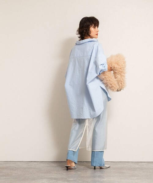 NOLLEY’S(ノーリーズ)の「【MAQWEL/マクウェル】ウォッシャブルオーガンジースカート(スカート・レディース・オフホワイト/ブラック・FREE)」の5枚目の写真