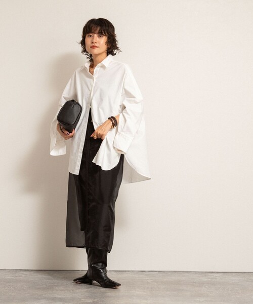 NOLLEY’S(ノーリーズ)の「【MAQWEL/マクウェル】ウォッシャブルオーガンジースカート(スカート・レディース・オフホワイト/ブラック・FREE)」の12枚目の写真