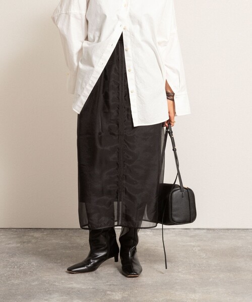 NOLLEY’S(ノーリーズ)の「【MAQWEL/マクウェル】ウォッシャブルオーガンジースカート(スカート・レディース・オフホワイト/ブラック・FREE)」の13枚目の写真