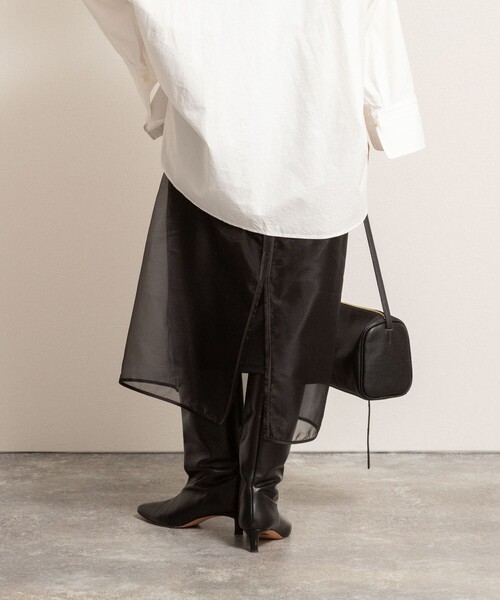 NOLLEY’S(ノーリーズ)の「【MAQWEL/マクウェル】ウォッシャブルオーガンジースカート(スカート・レディース・オフホワイト/ブラック・FREE)」の14枚目の写真