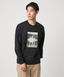 green label relaxing（グリーンレーベルリラクシング）の「＜Phospho Graphica＞グラフィック ロングスリーブ Tシャツ（Tシャツ/カットソー・メンズ）」