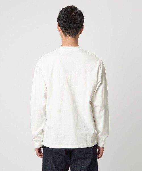 green label relaxing（グリーンレーベルリラクシング）の「＜Phospho Graphica＞グラフィック ロングスリーブ Tシャツ（Tシャツ/カットソー・メンズ・ホワイト/その他1/ブラック・L/S/M）」の9枚目の写真