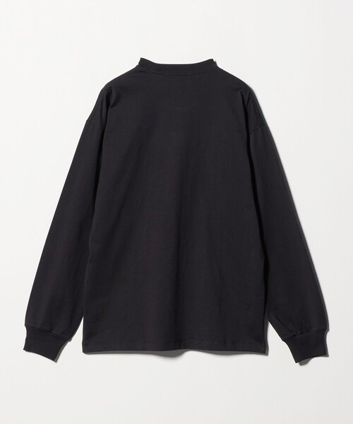 黒のグラフィックプリント長袖カットソー セール】＜Phospho Graphica＞グラフィック ロングスリーブ Tシャツ（T