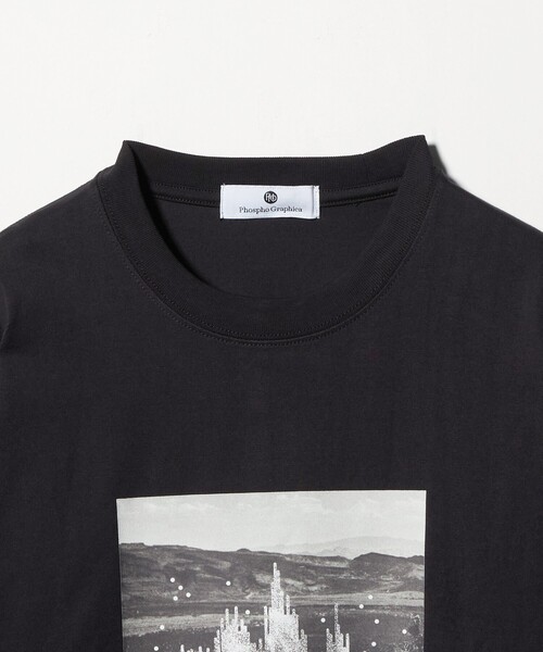 green label relaxing（グリーンレーベルリラクシング）の「＜Phospho Graphica＞グラフィック ロングスリーブ Tシャツ（Tシャツ/カットソー・メンズ・ホワイト/その他1/ブラック・L/S/M）」の12枚目の写真