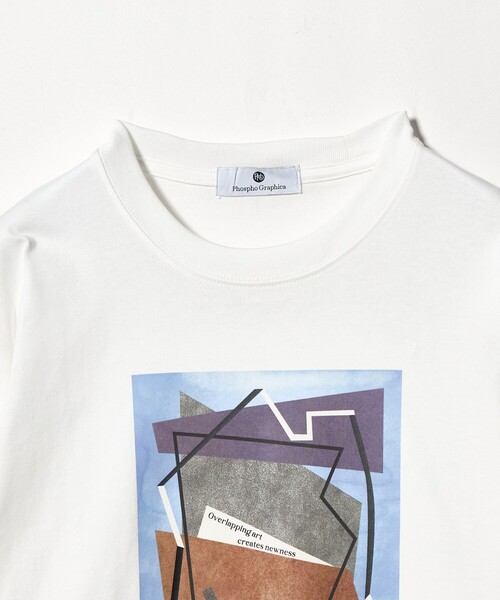 green label relaxing（グリーンレーベルリラクシング）の「＜Phospho Graphica＞グラフィック ロングスリーブ Tシャツ（Tシャツ/カットソー・メンズ・ホワイト/その他1/ブラック・L/S/M）」の18枚目の写真